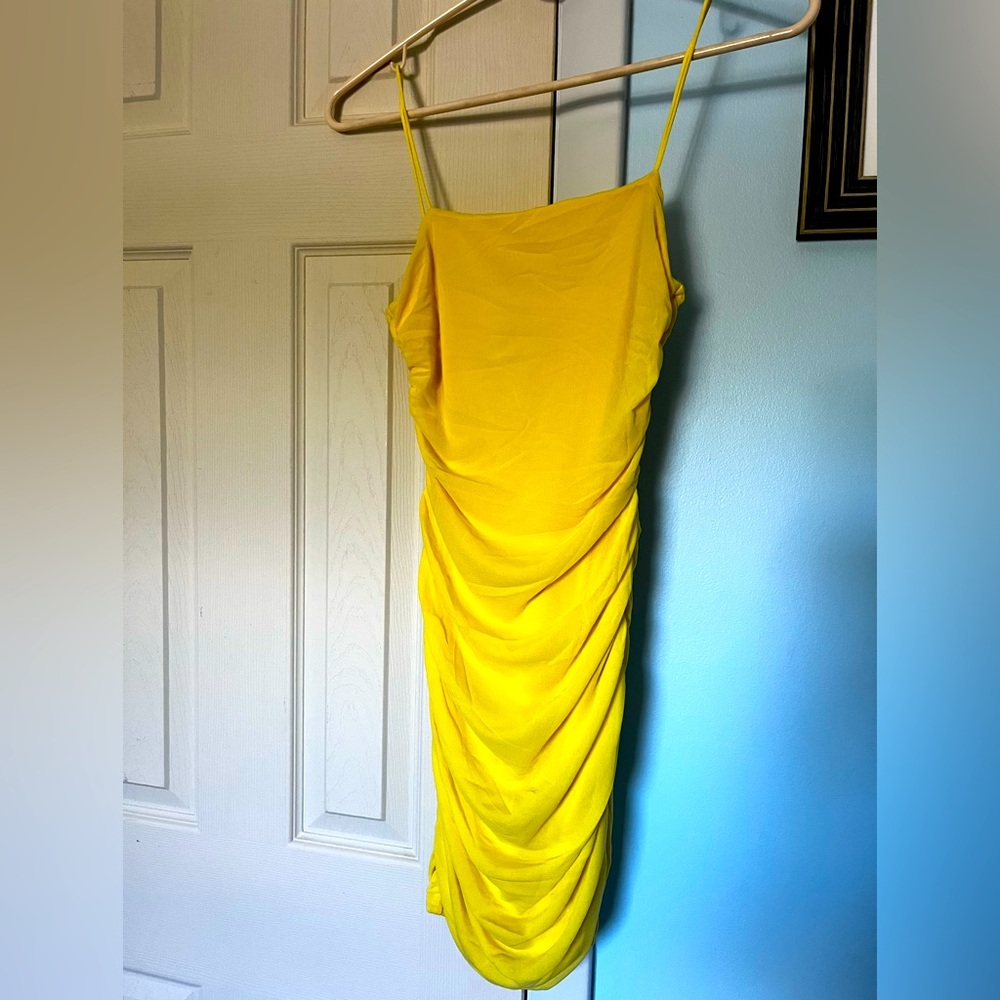 Hello Molly Sunshine Yellow Mini Dress